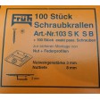 100 CLIPS 3 MM A VISSER - FRUH F103SKSB