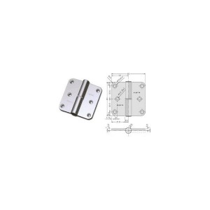 PAUMELLE DROITE ALU 80X80 - RF 30 MIN - ARGENTA