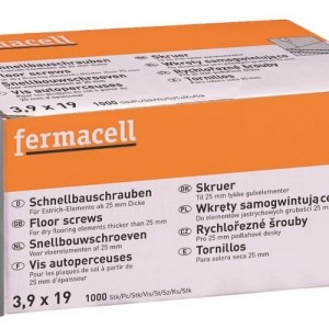 VIS FERMACELL 3.9 X 19 MM - 1000 PCES