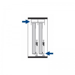 RAIL COULISSANT STOREMAX R40 1.80 M - ALU (ss roulette)