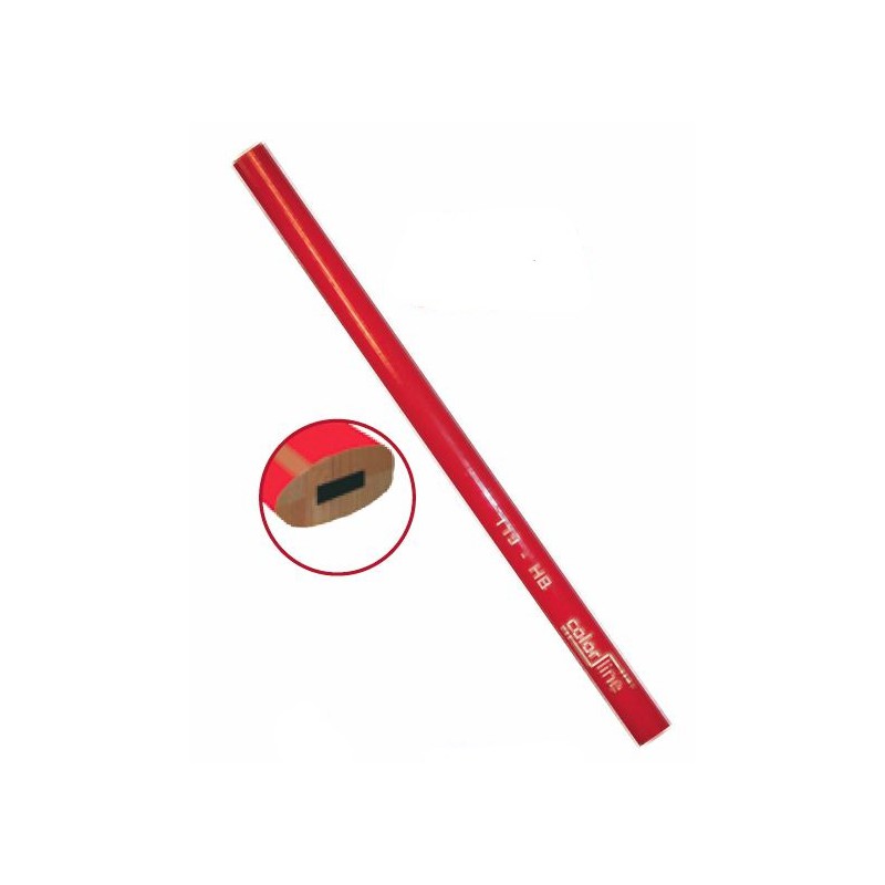 CWED crayon chantier,crayon menuisier,porte mine,1 set, 1 stylo à bois, 12  re