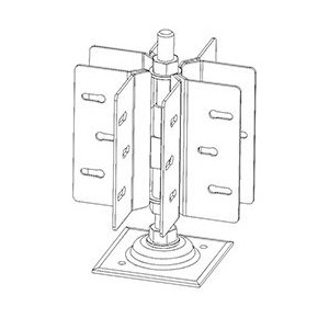 Pied réglable pour système Co'Met