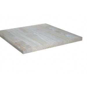 PLAN DE TRAVAIL LAMELLE COLLE HEVEA  22 MM 121 x 450 CM